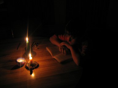 Mark during power outage