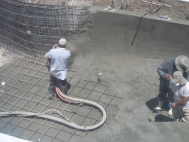 Shooting gunite