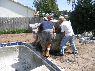 Waterfall placement